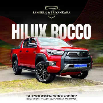 Sameera & Priyankara post for the Toyota Hilux Rocco